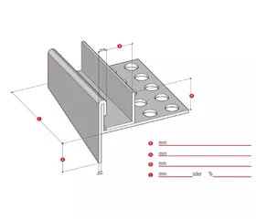 Duschprofil auf Mass 22460602 Anpassungsprofil (Bodenbelagsp
