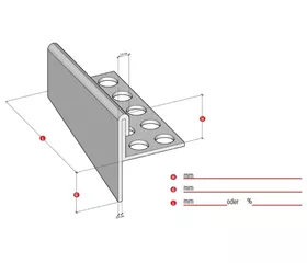 Gefällsprofil auf Mass 22460602 Anpassungsprofil (Bodenbelagsp