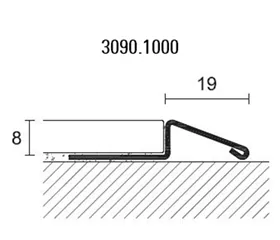 Typ PNI poliert 22460604 Übergangsprofil (Bodenbelagspr