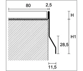 Formstücke zu CPCI Balkonprof. 22460692 Bodenbelagsprofil (Zubehör)