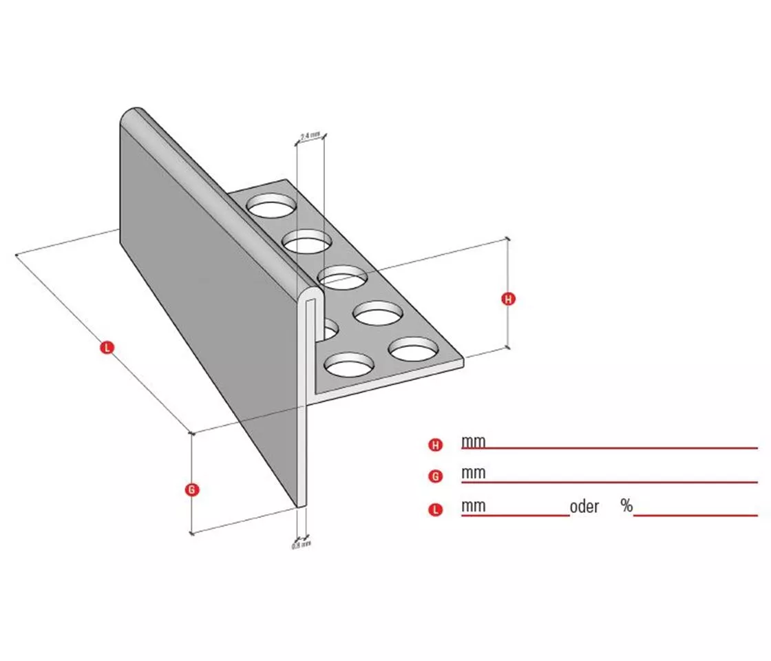 Gefällsprofil auf Mass